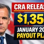 CRA Releases $1,350 January 2026 Payout Plan: Updated Amounts and Eligibility Explained